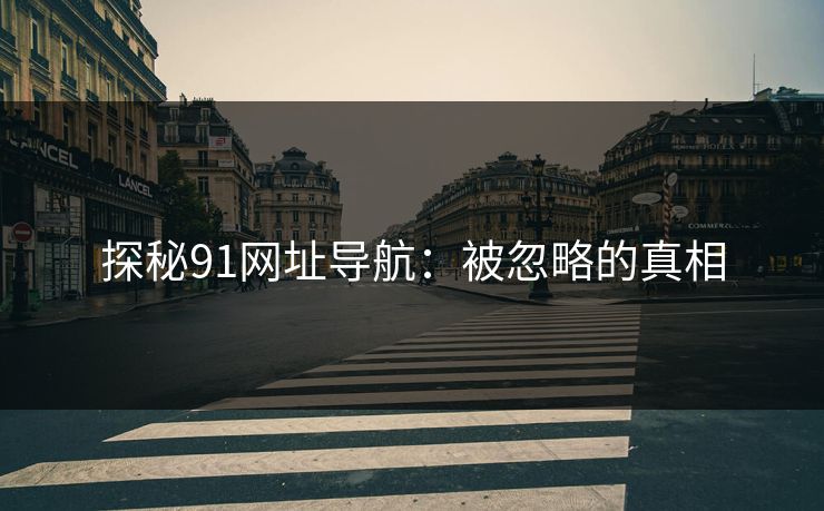 探秘91网址导航:被忽略的真相 探秘91网址导航:被忽略的真相